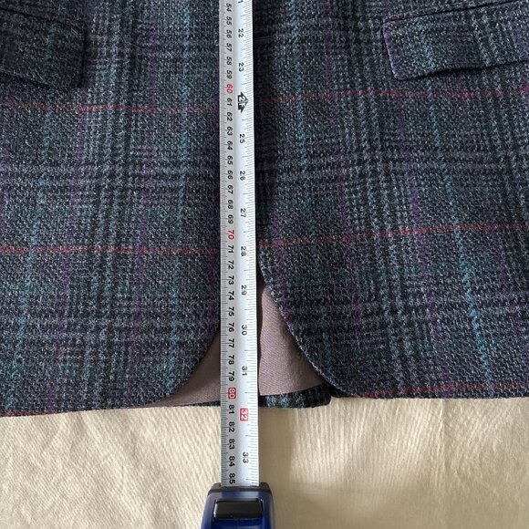Tweed Sport Coat/Blazer in Multicolor Plaid - Made in Canada - Picture 7 of 10